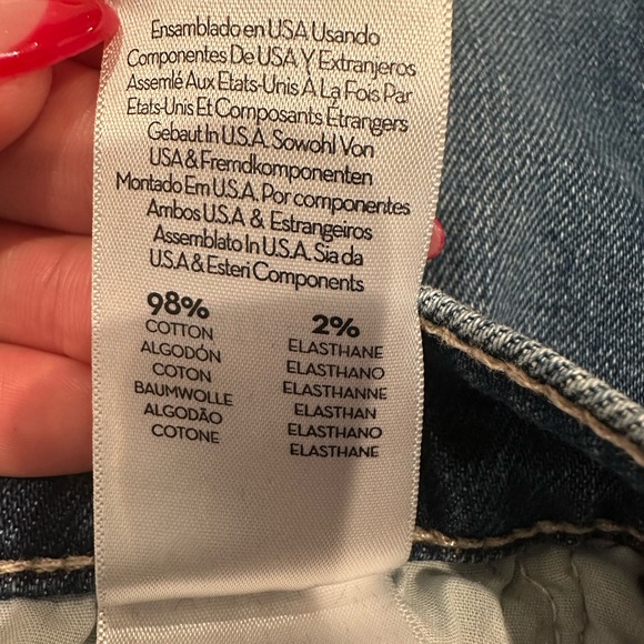 MOTHER The Scapper Cuff Ankle Fray in color “Let’s Wine About It” Size 25 - Picture 7 of 7